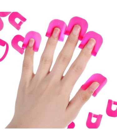 78 Piece Plastic Nail Polish Protectors - Nail Polish Stencil Set - Reusable Nail Covers - 10 Sizes - Buy Online on GoSupps.com