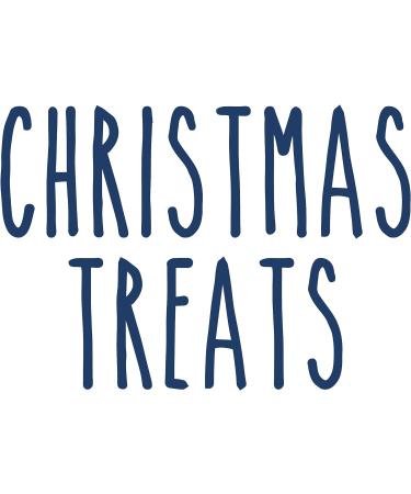 Christmas Treats' - Vinyl Sticker Decal Label Transfer for Jar Container. Party Sweets Chocolates Gift Bag Box (Small - 3cm Tall Capital Letter Height Gold) Small - 3cm tall Capital Letter Height Gold - Buy Online on GoSupps.com