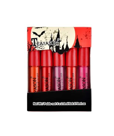 Rose Mist Liquid Lipstick Set - 5 Nude Matt Waterproof Shades | High-Pigmented Makeup for Daily & Wedding Use - Buy Online on GoSupps.com