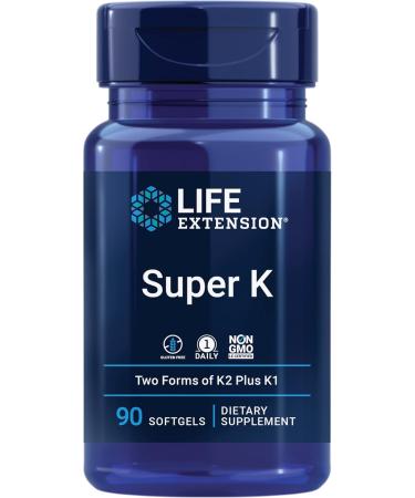 Life Extension Super Ubiquinol CoQ10 PQQ Shilajit Vitamin K1 Vitamin K2 MK-7 and MK-4 Vitamin C Cellular Energy Heart Bone and Arterial Health Bundle 30 + 90 Softgels - Buy Online on GoSupps.com