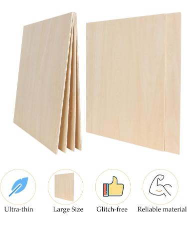 12 Pack 1/8 Inch Basswood Sheets - Natural Unfinished Wood for Crafts & Models - Buy Online on GoSupps.com