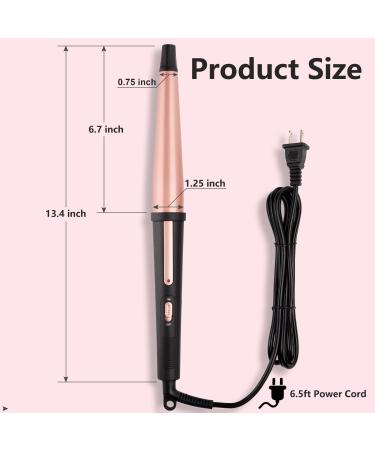 Buy 1 1/4 Inch Ceramic Curling Iron | Dual Voltage Beach Waver Hair Crimper for Women - International Shipping - Buy Online on GoSupps.com