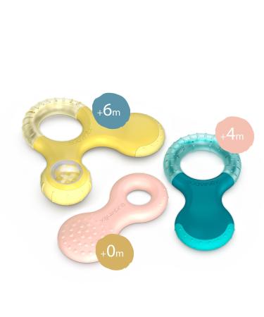 Buy Suavinex Rubber Teether for Babies | Step 1 Yellow Toy - Safe for 0+ Months | International Shipping - Buy Online on GoSupps.com