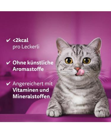 Buy Whiskas Healthy Fur Cat Snack - 8x50g Packs for Skin & Fur Health | International Shipping Available - Buy Online on GoSupps.com