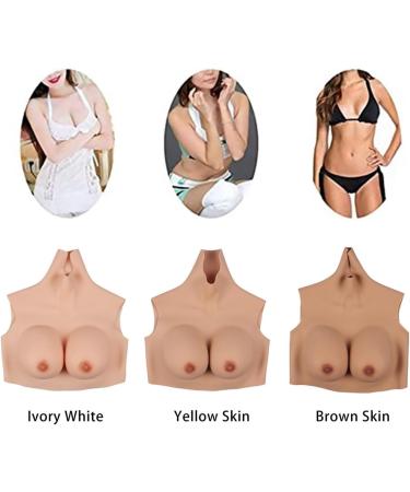 Buy Knobco Realistic Silicone Breast Shapes for Mastectomy & Cosplay - Yellow Skin Half-Length 1010g - Buy Online on GoSupps.com