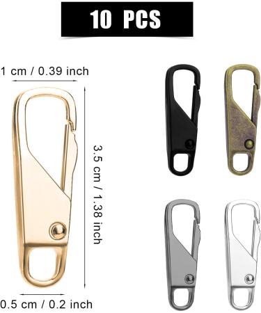 Kinbom 10-Piece Metal Zipper Repair Kit & Replacement Pull Tabs - Premium Zipper Solutions for Jackets Coats Shoes & Backpacks (5 Colors) - Buy Online on GoSupps.com