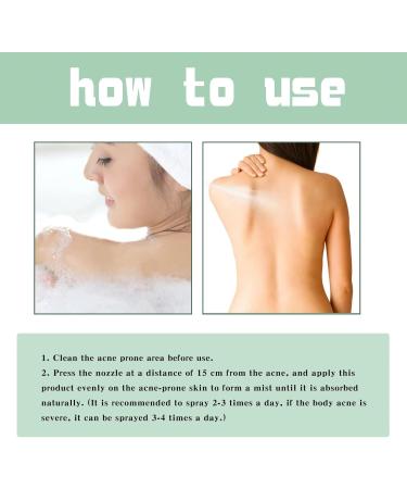 Herbaluxy Back Acne Treatment Spray - Clear Body Acne & Lighten Marks Deep Cleans & Gentle on Skin - Buy Online on GoSupps.com