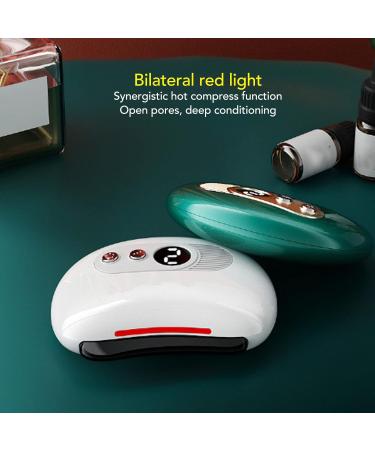 Electric Gua Sha Bian Stone Facial Device | LED Face Massage 9 Vibration Levels for Neck & Skin Tightening Anti-Aging & Swelling Reduction - Buy Online on GoSupps.com