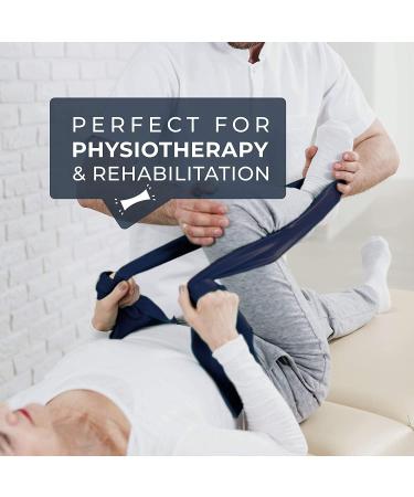 Coresteady Resistance Band - Midnight Blue 1.3m Exercise Band for Men & Women | Build Strength & Flexibility | Fitness, Stretching, Pilates | Includes Exercise Guide - Buy Online on GoSupps.com