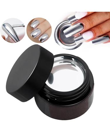 Metal mirror Gel lining metal nail deficiency - nail drawing coating Metallic mirror Polished - silver mirror Nail light with shiny silver mirror - Light to which - Buy Online on GoSupps.com