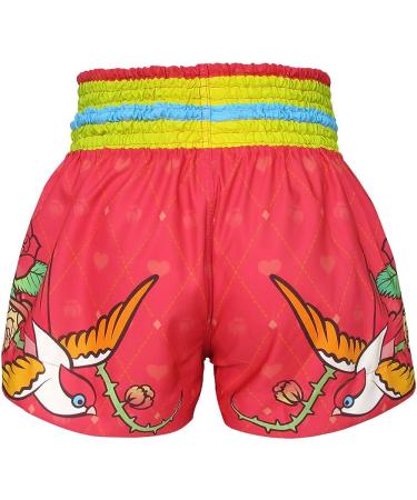 Tuff Sport Women's Muay Thai Boxing Shorts - Pink Rose, X-Large - Buy Online on GoSupps.com