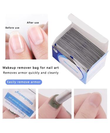 100PCS Acetone Nail Polish Remover Pads - Quick Individually Wrapped Wipes for Easy Polish Removal | International Shipping Available - Buy Online on GoSupps.com