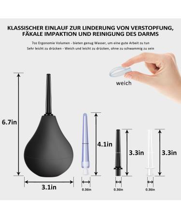  Onegreen Intestinal and intimate cleansing shower Intestinal irrigator Anal and vaginal douche with 3 removable nozzles - Buy Online on GoSupps.com