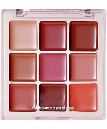  Generisch Women's Lip Palette - Gloss - 9 Colors - Moisturizing and Non-Sticky - Waterproof Cosmetic - Long-Lasting - For Boys and Girls - Special Occasions and Parties - Buy Online on GoSupps.com