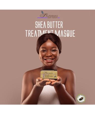Savannah Hair Therapy Deep Conditioning Hair Mask with Shea Butter - 16.9oz | Sulfate-Free Keratin Treatment for Dry, Damaged Hair Growth | Enriched with Vitamin B6 | Moisture Repair Collection - Buy Online on GoSupps.com