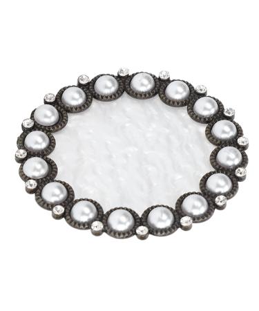 Nail Display Board Nail Art Display Board Acrylic Nails Polish Display Boards Cosmetic Nail Mixing Palette Color Mixing Nail Art Tips Display Plate (Copper white background)