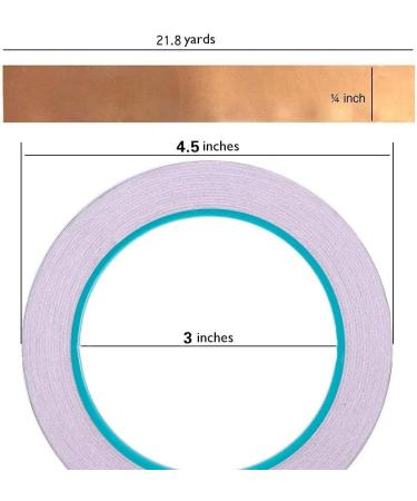 Zehhe Copper Foil Tape - Double-Sided Conductive for EMI Shielding, Stained Glass, Soldering & Electrical Repairs - Buy Online on GoSupps.com
