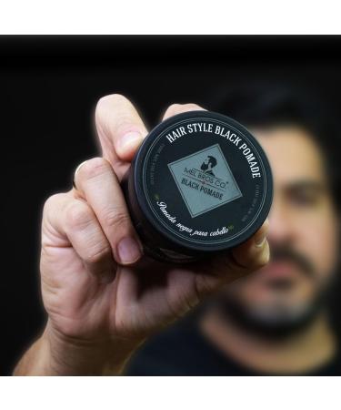 Buy Black Pomade 4oz - Strong Hold Perfect for Covering Gray Hairs - International Shipping Available - Buy Online on GoSupps.com