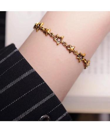 South Kieling Love-Trailer Bracelet - Stylish Handmade Unisex Star-Heart Chain | Perfect Couple's Accessory & New Year's Gift - Buy Online on GoSupps.com