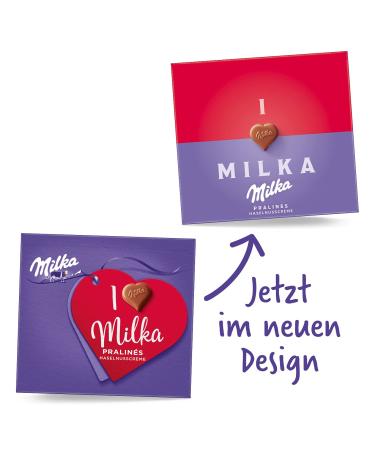 Buy I LOVE Milka Pralines 10 x 110g - Gourmet Alpine Milk Chocolate with Hazelnut Cream | International Shipping - Buy Online on GoSupps.com