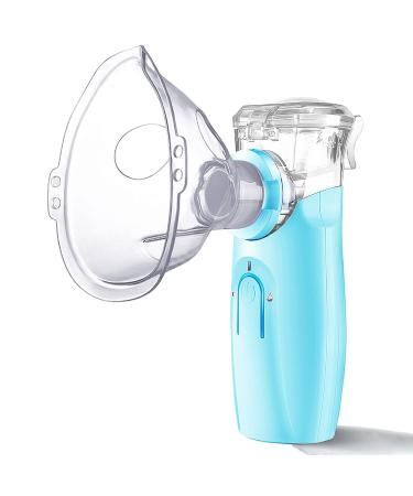 MAYLUCK Handheld Portable Inhaler Ultrasonic Nebuliser Strong Mist for Baby Kids Adults Blue