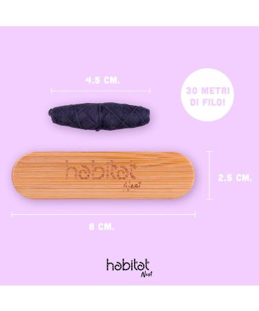 Eco-Friendly Habitat Nest: Bamboo Carbon Fiber Candle Wax 30m Mint Flavor Biodegradable Plastic-Free - Buy Online on GoSupps.com