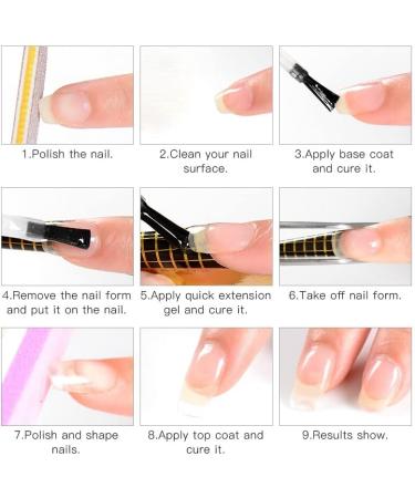 7ml Acrylic Extension Nail Gel Quick Building Gel Polish Clear Pink Nude Nail Tips Builder UV Gel Nail Art Soak Off - (Color: BW4102 7ml) - Buy Online on GoSupps.com