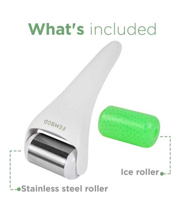 Buy Ice Roller for Face & Eye Massage - Relief from Puffiness Migraine & Pain - 2 Ice Rollers for Ultimate Comfort - Buy Online on GoSupps.com