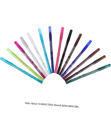 BELLIFFY 14pcs Eyeshadow Pencil Set Eyeliner Stamp Lip Liner Quick Drying Eyeliner Plastic - Buy Online on GoSupps.com