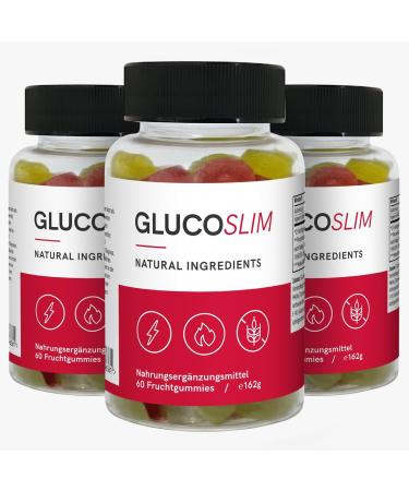 Glucoslim keto gummy bears - keto rubber - 60 fruit gum keto diet gummy bears - fruit gum - gummy bear keto 180 pieces (1 Pack)