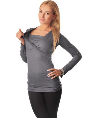 Purpless Maternity 2in1 Pregnancy Nursing Top - Long Sleeve Blouse for Pregnant Women - Buy Online on GoSupps.com