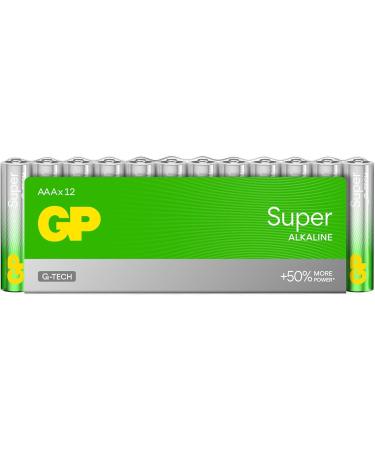 Buy AAA Battery GP Alkaline Super 1.5V - Pack of 12 | International Shipping Available - Buy Online on GoSupps.com