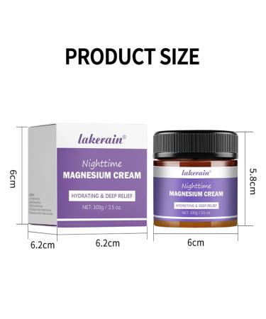 MULPG Magnesium Lotion for Sleep Nighttime Magnesium Cream for Pain and Leg Cramps Muscle Relaxation Calm Body Butter for Deep Hydration for Skin Care Safe for Kids(Lavender) - Buy Online on GoSupps.com
