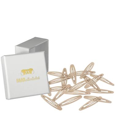 Hair -like hair clips oval large (20 pieces | beige | 5.8cm long) for blonde hair including box for storage (box color: white) - Buy Online on GoSupps.com