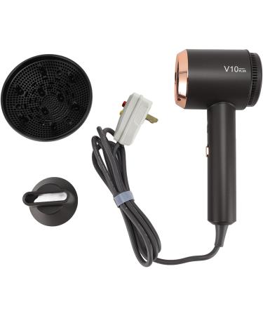 Negative Ion Blow Dryer High Toughness ABS Portable Hair Dryer Side Air Inlet Intelligent Temperature Control Quiet Non Slip for Travel (US Plug 110V) - Buy Online on GoSupps.com