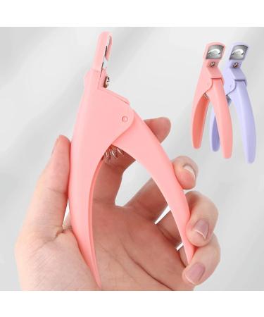 SUICRA Nail Clippers Fingernail Clipper Toenail Manicure One-Word Scissors French U-Shaped Flat Mouth Scissors Fake Nail Scissors Plastic Handle Nail Clippers Plastic Handle Manicure Pliers (Color : Pink - Buy Online on GoSupps.com