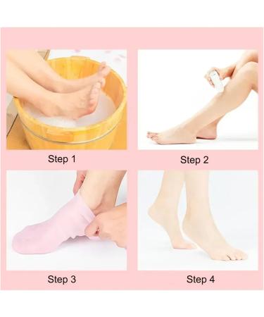 Silicone Socks Moisturizing Gel Socks Exfoliating and Preventing Dryness Cracked Dead Skin Protector Foot (Color : White 35-43 Yards Size : One Size) One size White 35-43 Yards - Buy Online on GoSupps.com