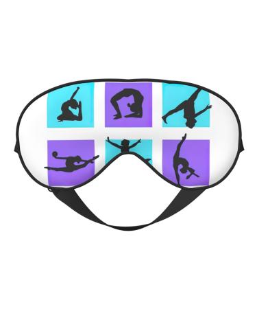 Gymnastics Game Print Unisex Sleeping Eye Mask Soft Comfortable Light-Blocking Eye Mask