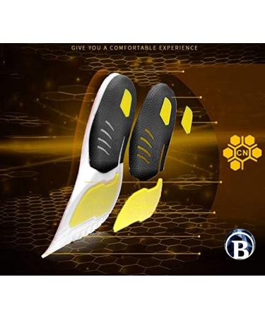 Premium Comfort Arch Support Insoles for Plantar Fasciitis | Gel Orthotic Inserts for Men & Women | Best Shock Absorption for Low Arch to Flat Feet - Size Small - Buy Online on GoSupps.com