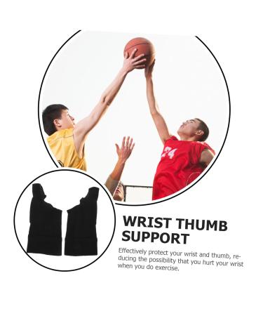 Buy Sports Wrist Support Hand Brace - Multi-function Thumb Splint for Basketball & More | 1 Pair Black - Buy Online on GoSupps.com