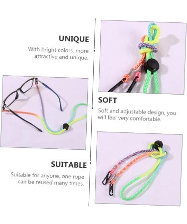 FRCOLOR 6-Piece Adjustable Anti-Lost Rope for Sunglasses Hats & Masks - Colorful Glasses Strap & Cap Cords - Buy Online on GoSupps.com