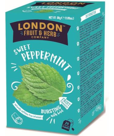  LONDON FRUIT & HERB COMPANY London Fruit | Mint & Licorice Infusion | Refreshing Digestive Herbal Tea with Mint - 20 Sachets (30 Gr) - Buy Online on GoSupps.com