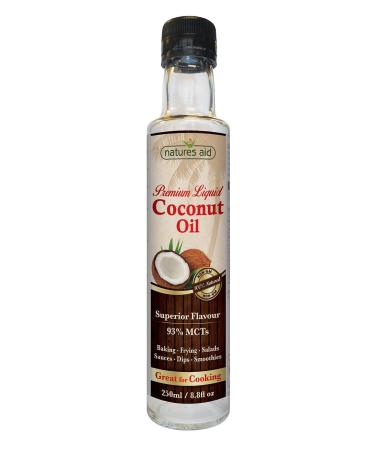 Natures Aid - Superfood Oils | Liquid Coconut Oil - Premium | 1 x 250ml