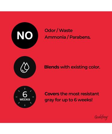 Godefroy Professional Hair Color Tint Kit in Natural Black - 20 Applications - Buy Online on GoSupps.com