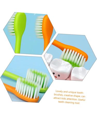 Buy Nolitoy 4-Piece Carrot Manual Toothbrush Set for Kids - Perfect Children's Toothbrush for Everyday Use at Home - Buy Online on GoSupps.com