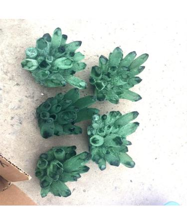 Natural Crystal Rough Beautiful Natural Green Ghost Phantom Quartz Cluster Raw Ores Specimen Home Decor Can be Used for (Size : 300-400g) (Size : 300-400g) - Buy Online on GoSupps.com