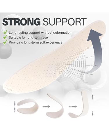 WLLHYF Memory Foam Insoles - Super Soft Shock Absorption Inserts for Men and Women - Relieve Foot Pain - Size 44-45 - Buy Online on GoSupps.com