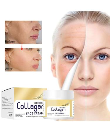 Deer Bone Collagen Cream Wrinkle Removal Face Cream Deer Bone Collagen Face Cream Collages Moisturizing Firming Face Cream Nourish Skin Lifting and Tightening (1 PCs) - Buy Online on GoSupps.com