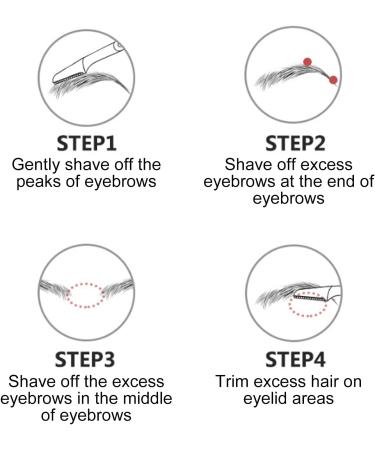 Syh & Aqye Eyebrow Razor - Professional Barber Razor for Men & Women | Foldable Multi-Purpose Facial Peeling Tool - Buy Online on GoSupps.com