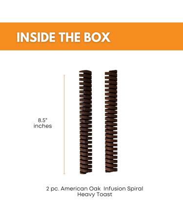 FastRack American Oak Infusion Spirals - Heavy Toast - Enhance Your Wine | 20.7 x 6.0 x 2.7 cm | International Shipping Available - Buy Online on GoSupps.com